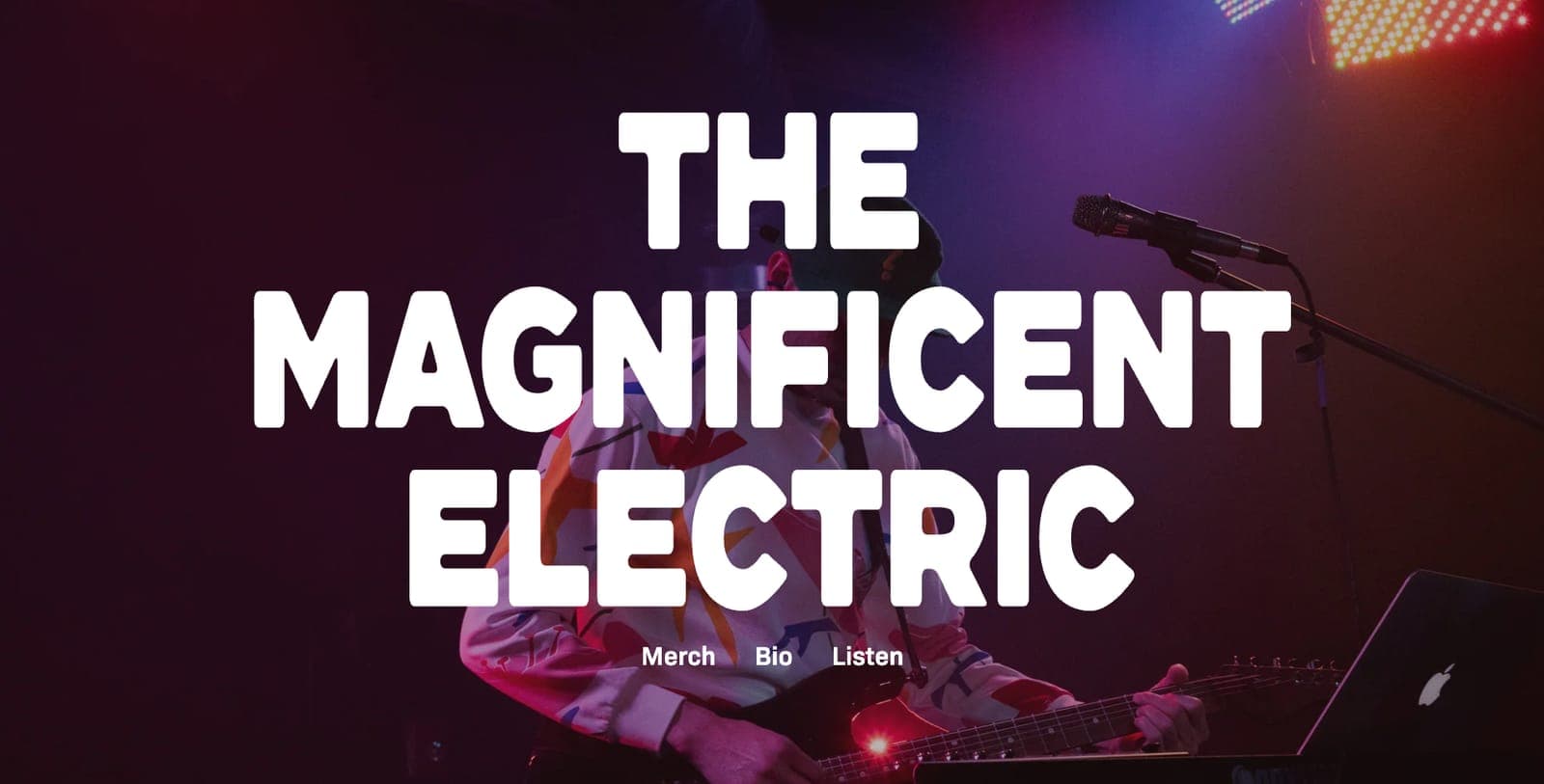 The Magnificent Electric desktop storefront