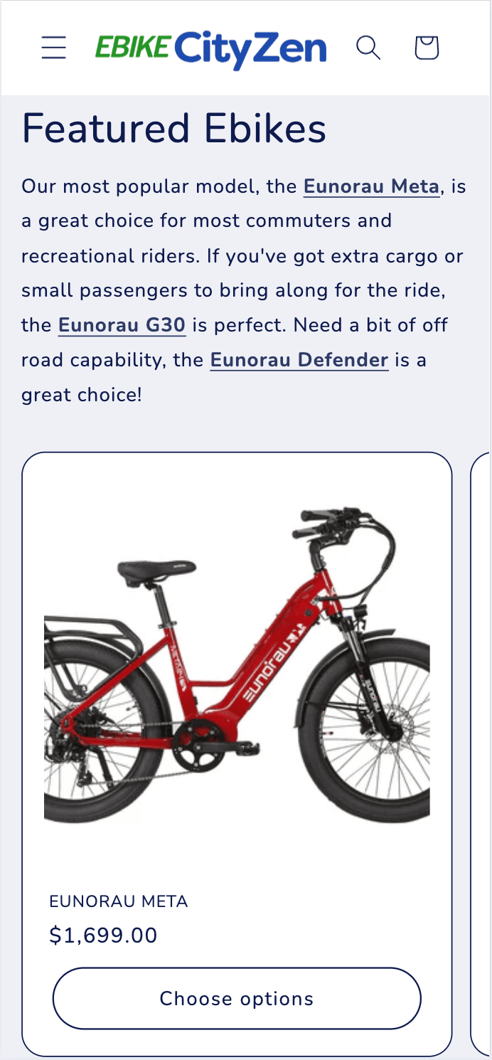 EbikeCityZen Mobile Screenshot 2